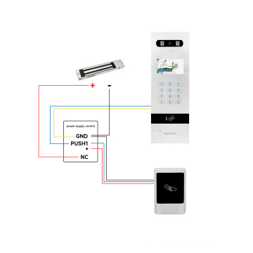 Video -Tür -Intercom -Eröffnungssystem Magnetschloss